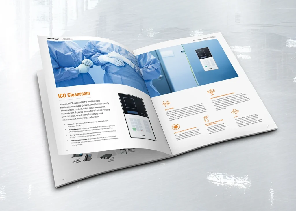 Broszura ICO Cleanroom technologie laboratoryjne.